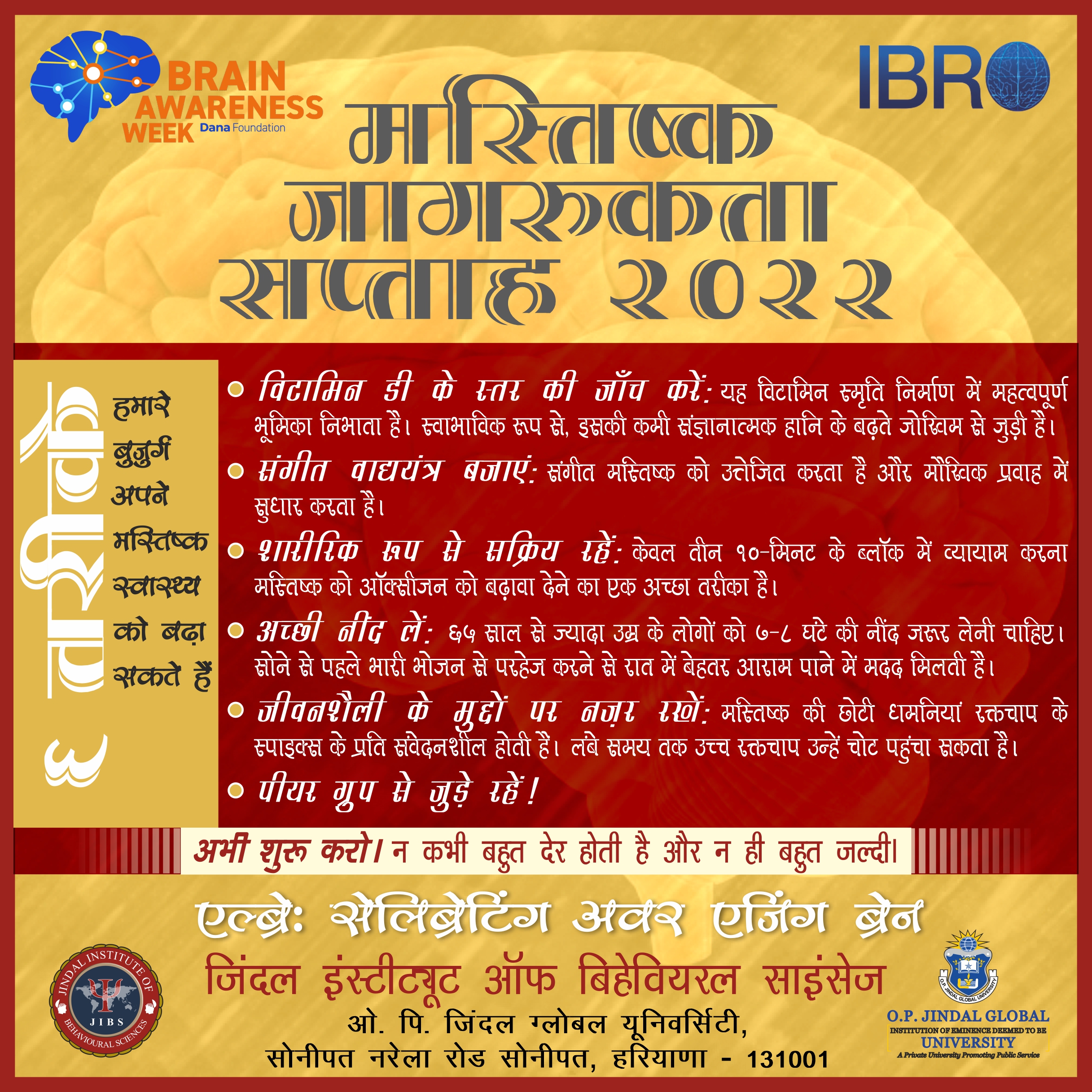 Poster 2 - Brain Awareness Week 2022 (Hindi)